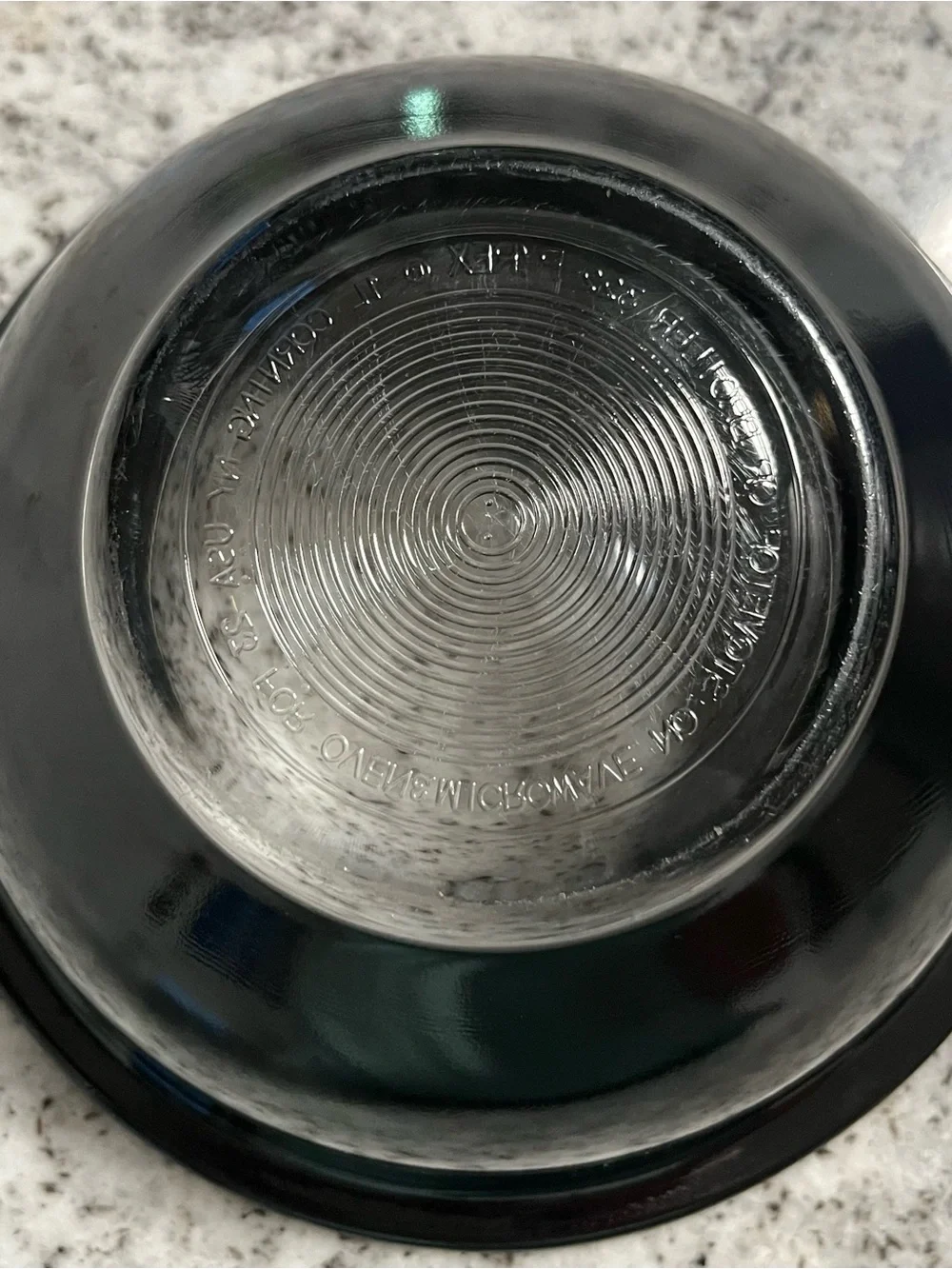 Vintage Pyrex 322 Black Mixing Bowl 1L Corning USA Nesting Kitchen Bowl